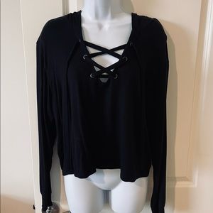 Express cropped hoodie